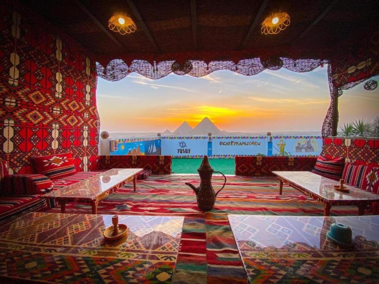 Oscar Pyramids View Hotell Nazlet el-Sîsi Eksteriør bilde